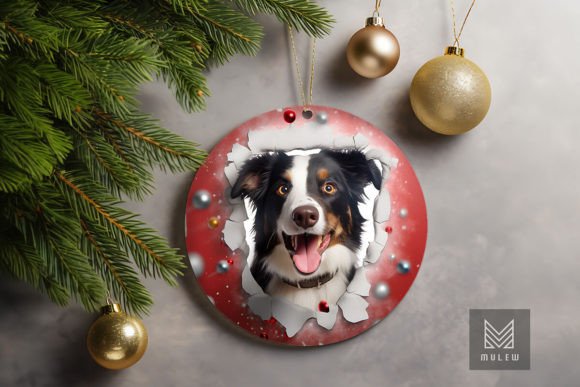 3D Border Collie Dog Xmas Ornament Graphics and Crafts Review