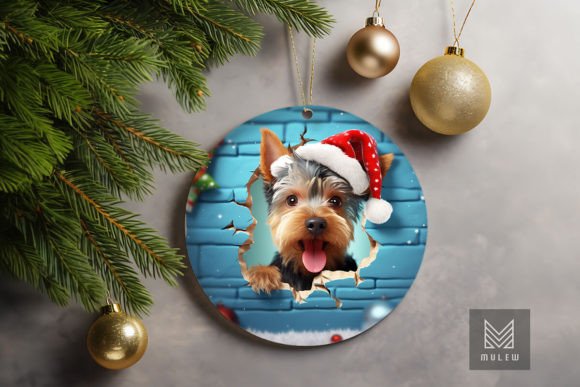 3D Yorkshire Terrier Dog Xmas Ornament Graphics and Crafts Review