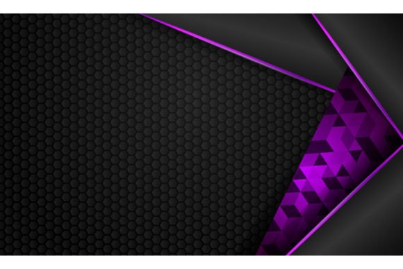 Abstract 3D Overlap Shapes Modern Dark: A Dynamic Design Asset for Branding