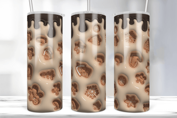 Christmas Cookies Inflated Tumbler Wrap: Graphics & Print Templates Review