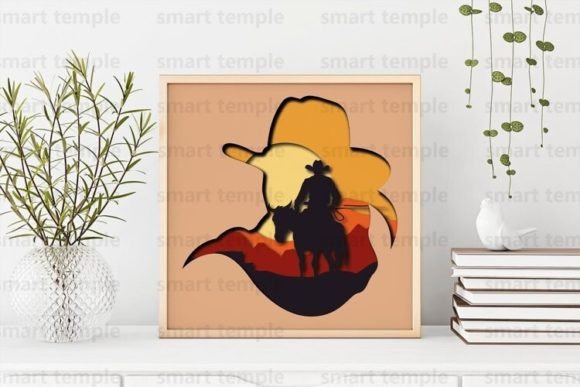 Cowboy 3d Shadowbox: Laser Cutting and Shadow Boxes for Blog Design