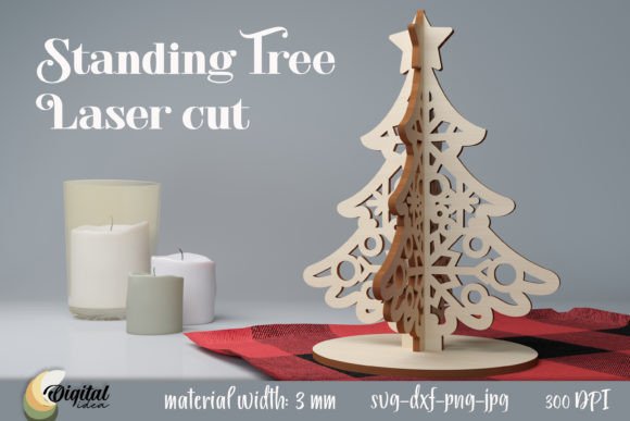 Standing Tree Laser Cut: A Visual Asset for Winter Amp Design Projects