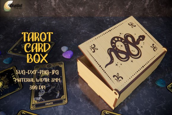 Tarot Card Box Laser Cut: A Design Asset for Editorial Elegance