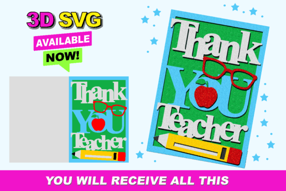 Thank You Card for Teacher Graphics and Crafts Review