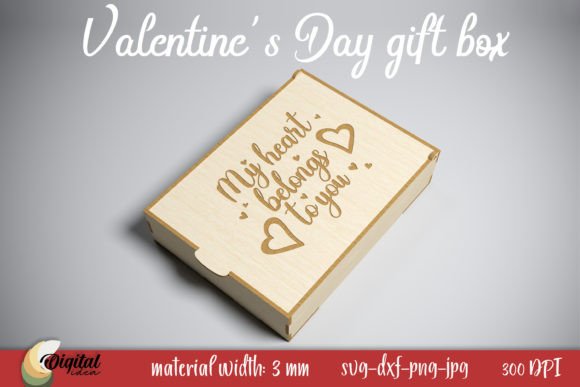 Valentine s Quote SVG. 3D Gift Box: Laser Cutting & Valentine S Day