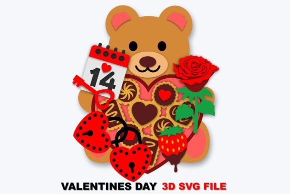 Valentines Day Elements SVG Graphics and Crafts